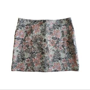 Ann Taylor LOFT Floral Green Skirt size 16